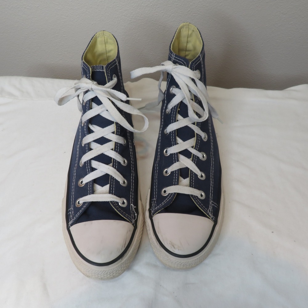 Converse Chuck Taylor All Star Navy Blue High Top Sneakers Mens 9.5 Womens 11